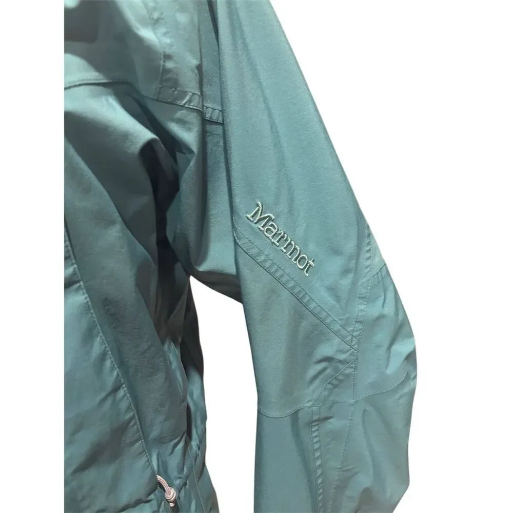Marmot Women's Greenish Blue Lined Jacket Medium Hooded Casual Fall - Picture 2 of 16